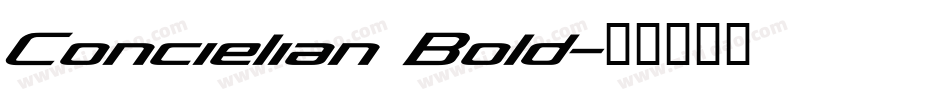 Concielian Bold字体转换